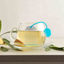 Silicone Tea Filter under $5 – Reusable Loose Leaf Infuser, Fine Mesh Strainer for Herbal/Chai/Coffee, Hot & Iced Beverages, Easy Clean –