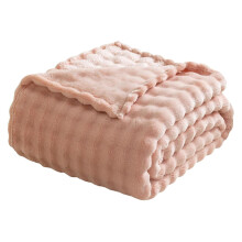 Bubble Bunny Fleece Blanket Pink 100x150 cm Polyester