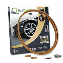 AlloyGator Single Replacement Profile (Bronze) - Only for 1 Wheel | Fits Up to 24" Wheels | Protects Against Kerb Rash | Adhesive Free Car Exterior