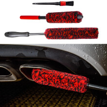 bzczh Metal Free Soft Wheel Cleaner Brush, Synthetic Wool Car Cleaning Brush, Highly Water Absorption, Dense and Durable Tire Brush for Cleaning