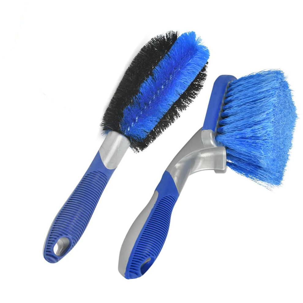 Wangcl 2Pcs Wheel Rim Brush And Tires Brush Car Brush For Cleaning Car Rim Hub Cleaning Brush 5051224110766