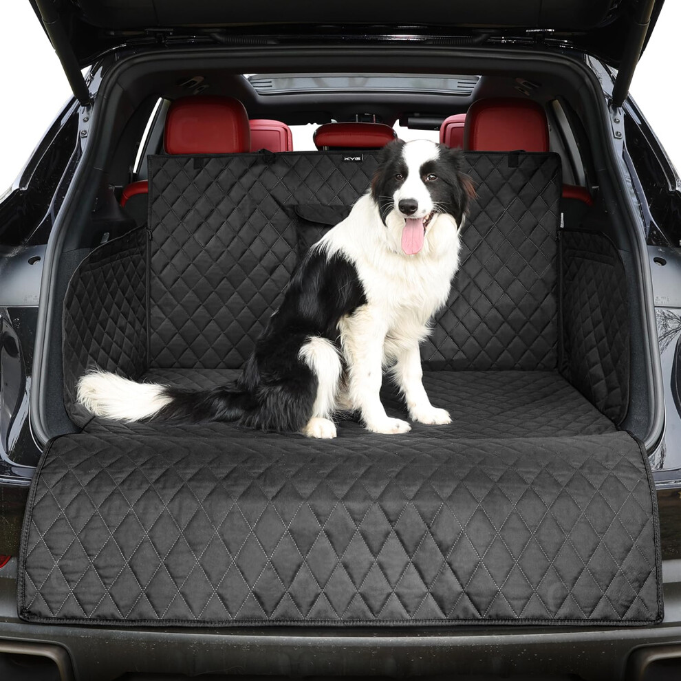 Kyg Car Boot Protector For Dogs, 4 Layers Quilted Waterproof And Nonslip Backing Side/Bumper Protection For Trucks And Suvs, 102 * 180 * 34Cm 5051226140624