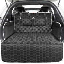 Oasser Car Boot Liner 4-layer Non-slip Waterproof Washable Fabric Car Boot Protector with Bumper Cover Fits Most Cars Unique Pattern Design Durable
