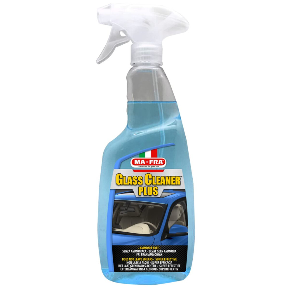 Ma-Fra, Glass Cleaner Plus, Car Window Cleaner, Removes Stubborn Dirt From Windows, Windscreens, Rear Windows And Navigation Screens. Ammonia-Free And 5051226241574