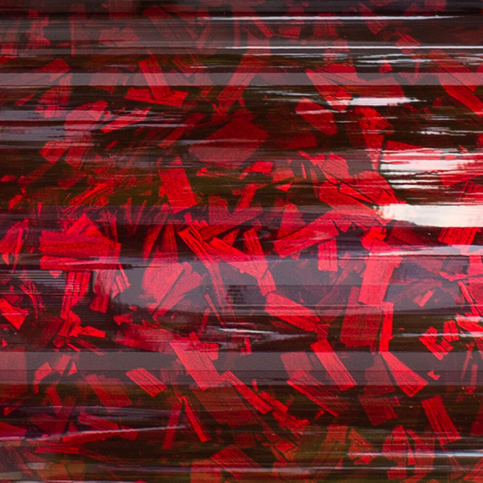 Finest Folia Forged Carbon 3D Film Self-Adhesive Carbon Film For Car Film Car Wrapping Film Decoration Bubble-Free Vehicle Film ( Gloss Forged Red 5051224109067