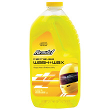 Formula 1 Car Wash & Wax with Carnauba | 64 oz. | 2-in-1 Car Cleaning Shampoo | Auto Detailing Soap | Deep Clean, High Shine, Water Beading Protection