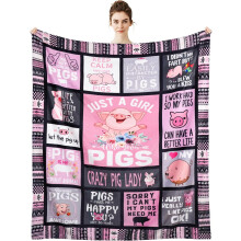 Pensjonistgaver til kvinner – 60"x50" fleece-teppe til sykepleiere, lærere, sosialarbeidere, bestemødre og kolleger – Hjem, seng, sofa,