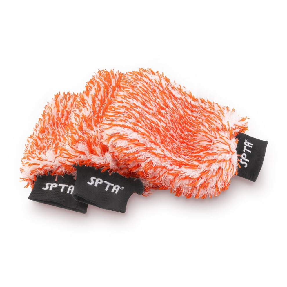 Spta Car Wash Glove, 3-Piece Microfibre Car Wash Mitt - Effortlessly Removes Stubborn Dirt - Car Wash Mitt, Microfibre Glove, Wash Glove, Car Glove 5051224109593