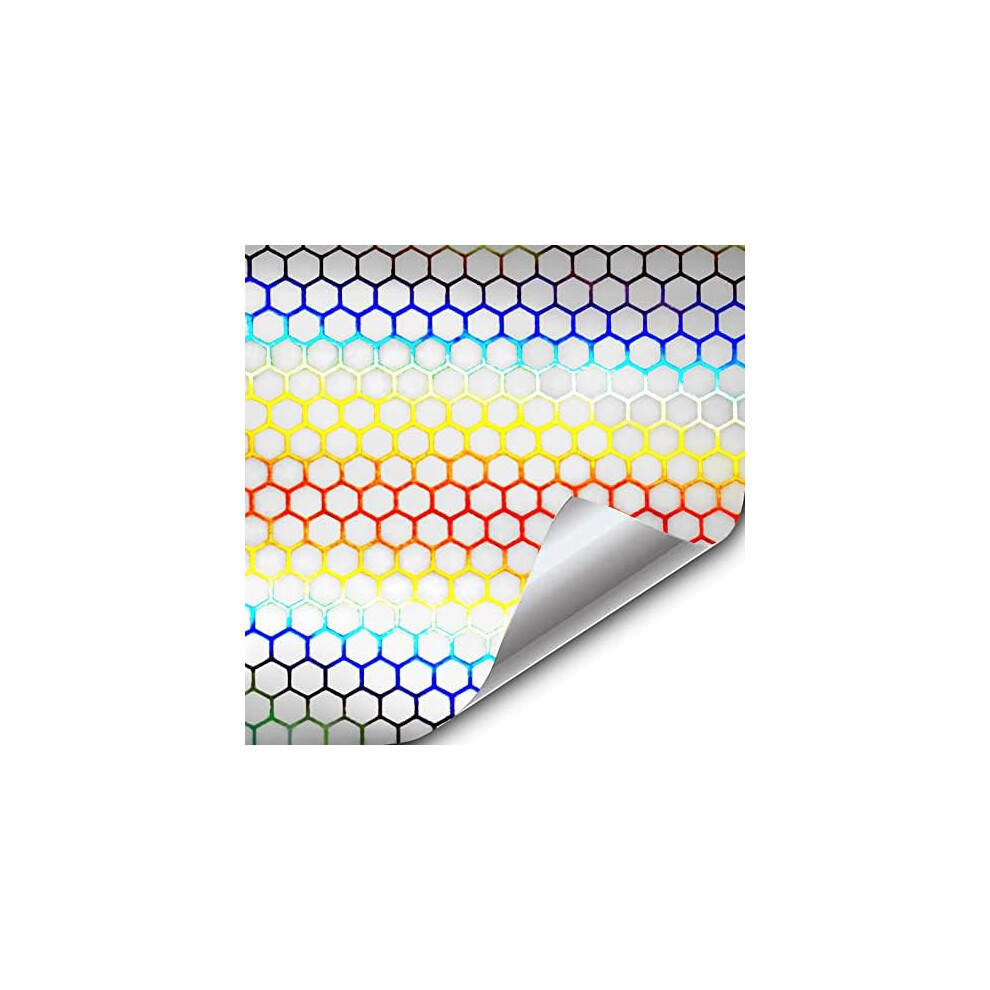 Vvivid Micro Bio Hex+ Air-Tint Headlight Taillight Tint Vinyl Roll (12" X 60", Clear) 5051226212673