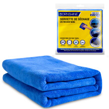 BORNSHINE XXL 60 x 160 cm 450 GSM Microfibre Car Drying Cloth: Perfect Drying in a Single Pass, Versatile, Durable, Easy Maintenance