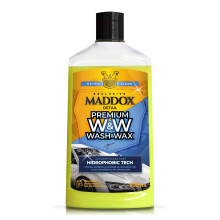Maddox Detail - Premium Wash & Wax 500 ml | Car Shampoo | Car Cleaning Products and Plastic Car Polish | Car Plastic Moisturizer | Paint Protection