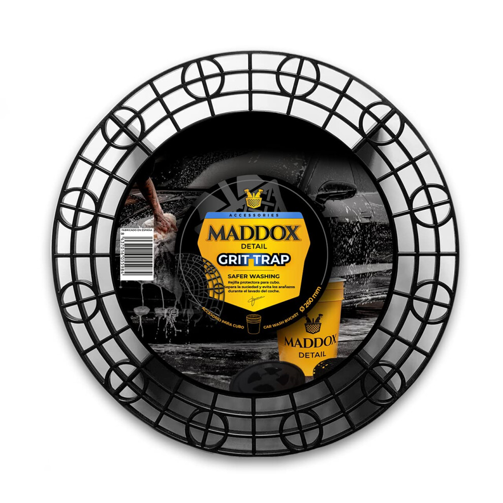 Maddox Detail ? Grit Trap | Diameter 26Cm Height 6Cm | Protective Car Grid For Cleaning Bucket | Prevents Scratches And Separates Dirt During Washing 5051226246685