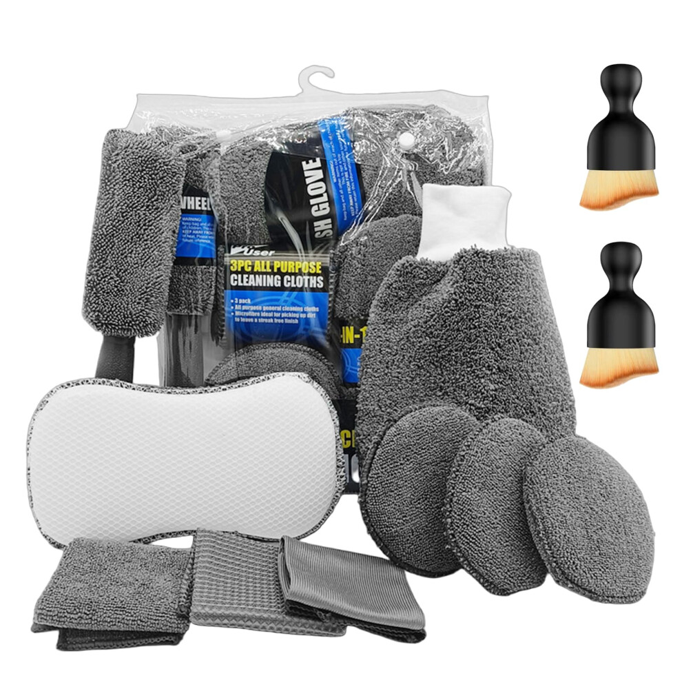 Zenhomes 11Pcs Car Cleaning Kit, Car Washing Kit, Polishing Pad And Sponge, Tyre Brush, Soft Car Detailing Brush Set For Car Cleaning Wheels, 5051226242403