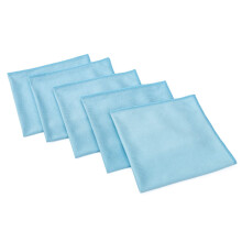 The Rag Company (5-Pack 16 in. x 16 in. Premium Window, Glass, Mirror & Chrome Professional Korean 70/30 Microfiber LINT-Free, Streak-Free Detailing