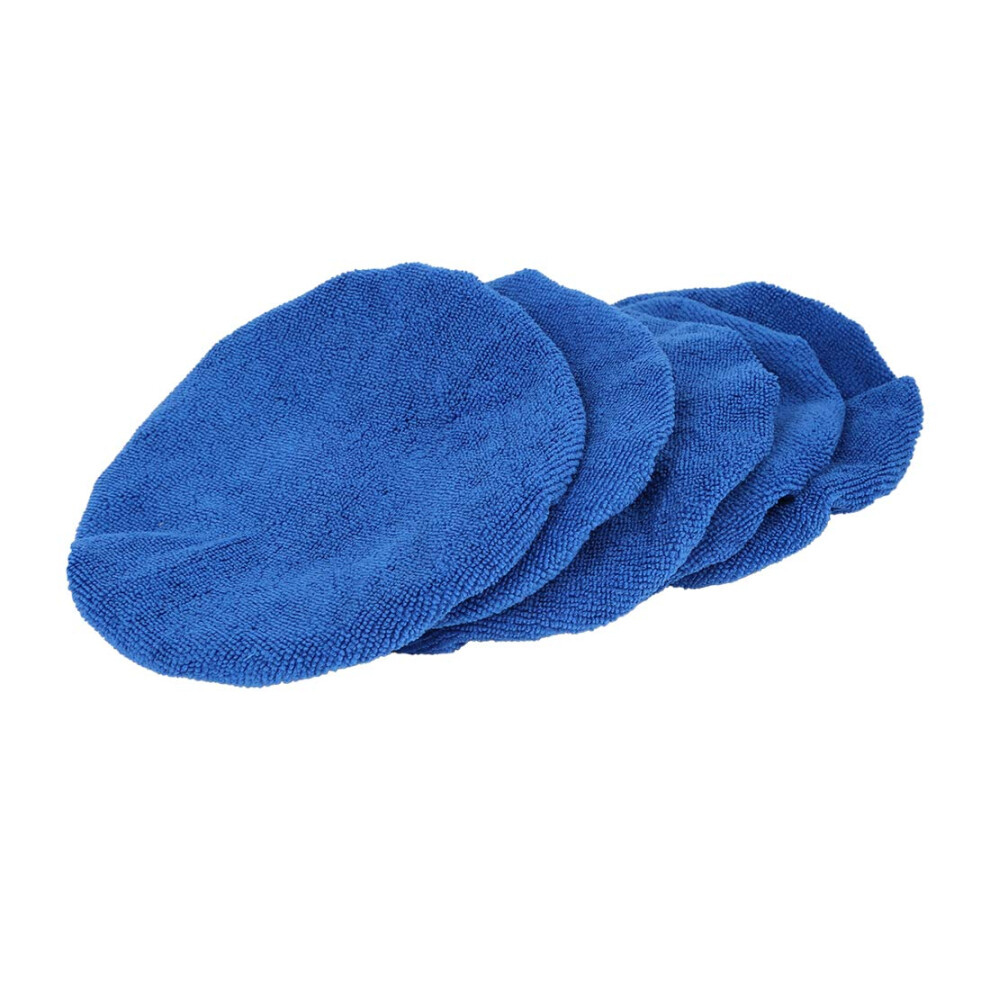 X Autohaux 5Pcs 9-10 Inch Soft Microfiber Car Waxing Polisher Pad Bonnet 5051226250378