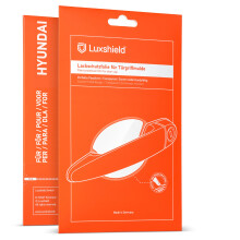 Luxshield Car Door Handle Protection Film for recessed grips for Hyundai Kona 1 (I) OS I 2017-2023 - Anti-Scratch Foil - Clear Paint Protection Film