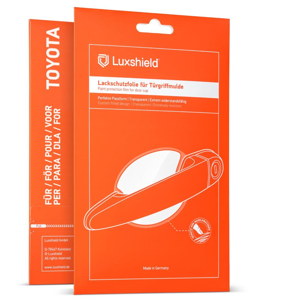 Luxshield Car Door Handle Protection Film For Recessed Grips For Toyota Aygo X 3 (Iii) I 2022-2025 - Anti-Scratch Foil - Clear Paint Protection Film 5051226220326