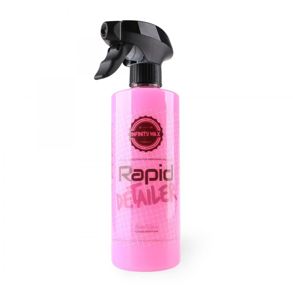 Infinity Wax - Rapid Detailer, 500Ml ? Quick Results, Enhanced Shine, Gloss & Protection (Pink) Pink 5051224114221