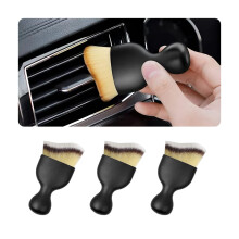 CGEAMDY Car Detailing Brush, Auto Interior Dust Brush, Curved Design Dirt Dust Clean Brush, Soft Bristles Detailing Brush Dusting Tool for Automotive