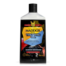 Maddox Detail - Tire Shine Gel 500ml | Car Plastic Hydrator | Tyre Polish | Car Rubber Hydrator with Protective and Renewing Function | Against