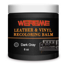 WERBME Leather Recoloring Balm & Color Restorer - Multipurpose Dye & Paint for Faded Leather Couches, Car Seats, Shoes | Fix Scratches on Clothing,