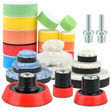OctBird Polishing Pads Kit,Car Polisher Pads,Buffing Pads for Drill - Sponge Diameter 3/5/7.5cm (1.18/1.97/2.95in)+2*M14 Electric Drill Connecting