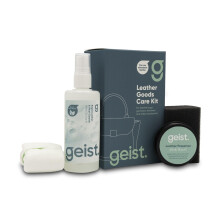 Geist. Leather Goods Care Kit (for Pigmented Leather) | Clean and Protect Non Absorbent Leather