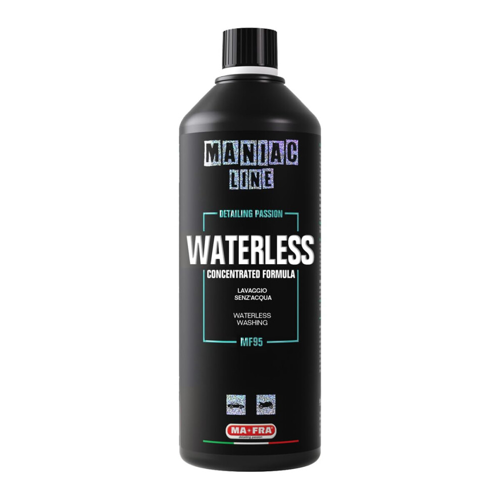 Ma-Fra Maniac Line, Waterless, Ideal For Cleaning The Car Without Water, Lubricating Formula, Prevents Scratches, Limits Dirt And Dust Adhesion, 5051226240409