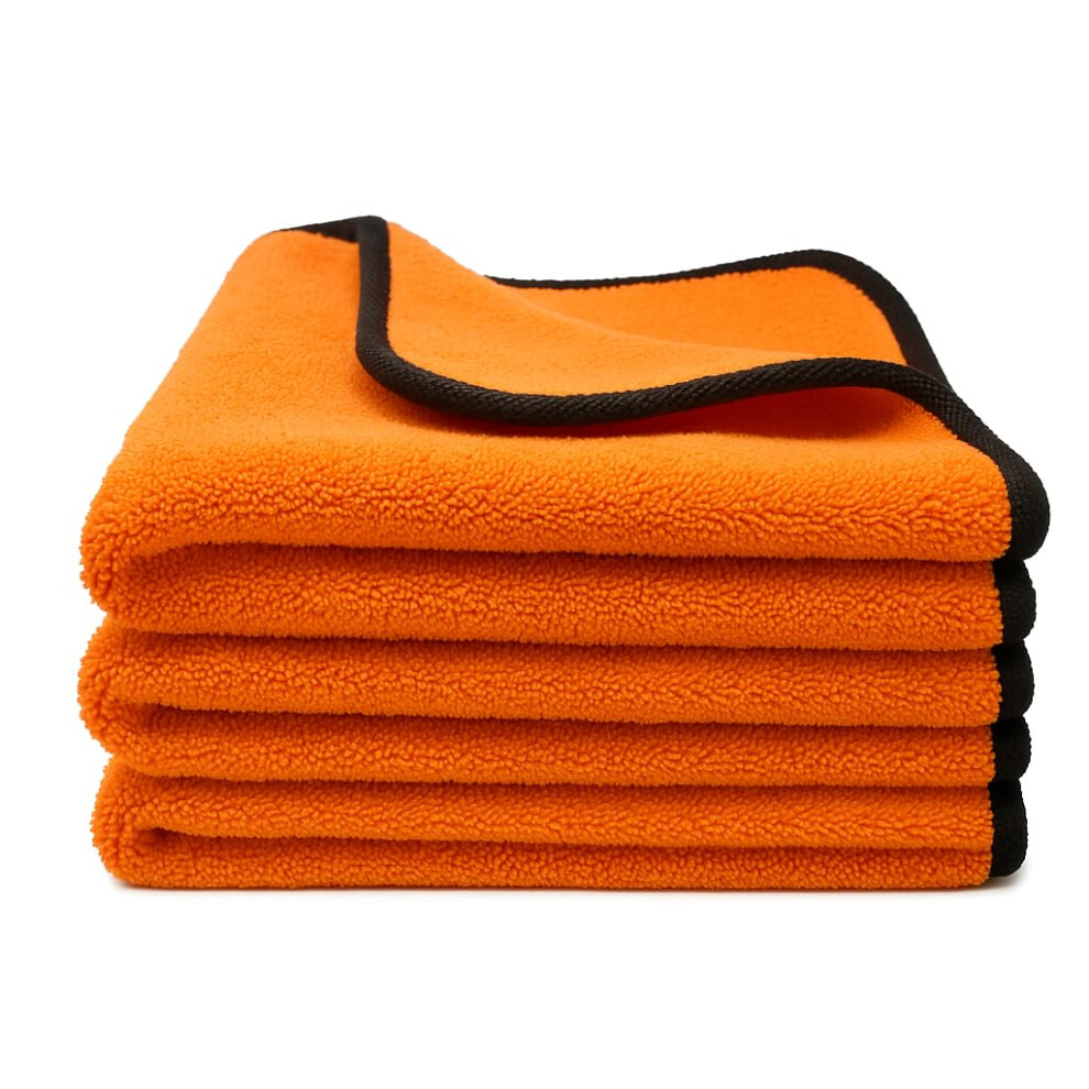 Kemes Drying Cloth Car Microfibre Cloths Pack Of 3 600 Gsm 4-Way Absorbent Polishing Cloth Car Wash Car Care And Household Microfibre Cloth For Orange 5051224114429