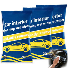 Dashboard Wipes, Car Interior Protectant, Car Protectant Wipes, Car Interior Cleaning Wet Wipes, 60 Count