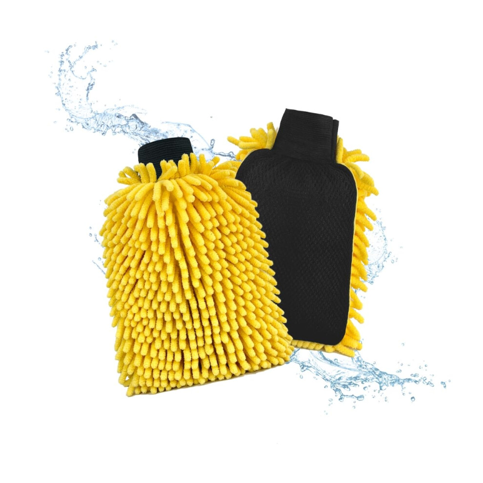 Du Life 2 In 1 Microfibre Noodle Mitt, For Interior & Exterior Car Cleaning, Soft And Streak Free Washing & Drying For Paintwork And Glass,Safer Than 5051224113903