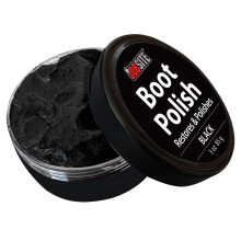 Jobsite Premium Leather Boot & Shoe Polish Cream - Restores, Conditions & Polishes - Black - 85 g