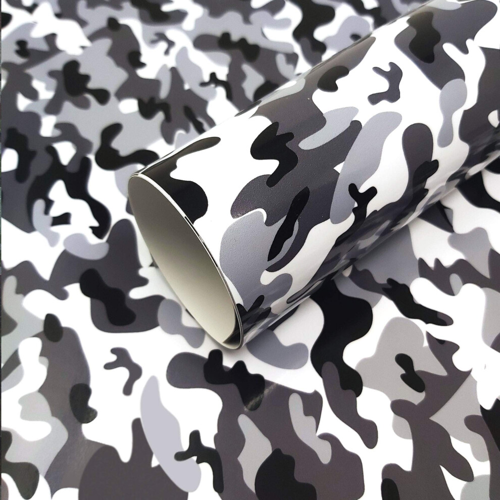 Quattroerre 16314 Adhesive Film Sheet For Car, Camouflage, 50 X 70 Cm Grey 5051224123377