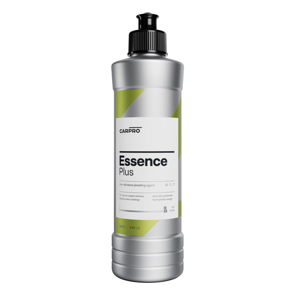 Carpro Essence Plus Non-Abrasive Gloss Agent, Sio2, Blend Of Ceramic Coat Repair Agents, High Gloss Quartz Resins, And Hydrophobic Nanoparticles For 5051224120819