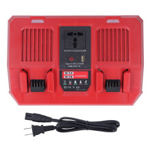 18V Battery Charger 2 Port  AC 50 60Hz Input 18V 5.0A Output with  220W Inverter