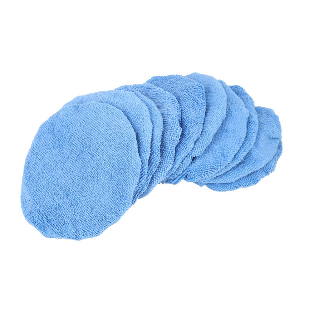 X Autohaux 10Pcs 5-6 Inch Microfiber Car Polishing Buffing Pad Bonnet 5051226244346
