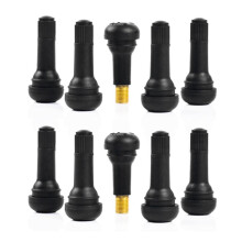 Car Tire TR413 TR414 Snap-In Tire Valve Stems Short Black Rubber