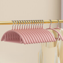 ZZkhGO 10PCS Velvet Clothes Hangers, Non-Marking Silicone Hangers, Space Saving Round Hook for Closet
