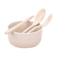 Ramen Noodles Bowl, Ramen Bowl Set with Chopsticks, Spoon, Fork, Portable Ramen Cooker for Dorm, Home, Office