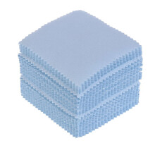 8x8 cm-es színes tisztító-polírozó kendő, puha, tiszta, törlőkendő ékszereszközökhöz * 100