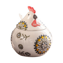 Ceramic Salt Cellar with Lid and Spoon 400ml