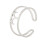 Γυναικείο καντράν Aries Constellation από ανοξείδωτο ατσάλι με ρυθμιζόμενο ανοιχτό σχέδιο 1