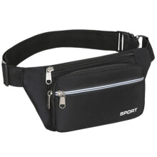 Sac banane de course à pied avec plusieurs poches, imperméable, ergonomique et réfléchissant, idéal pour les sportifs, en nylon.