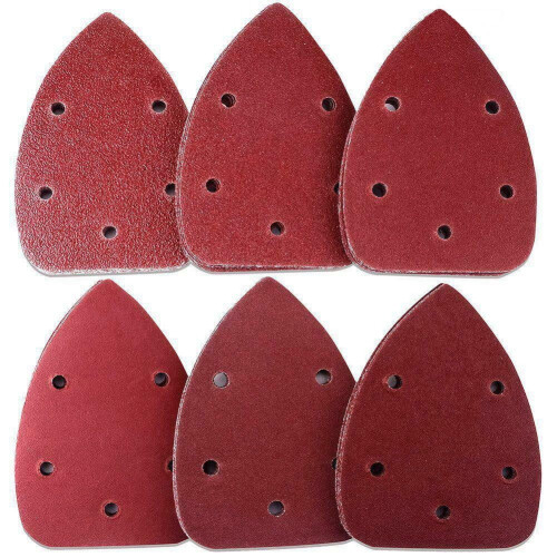 Sandpaper Triangle Discs 140 x 90 mm 5-Hole 10 pcs