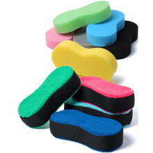 K-STH (10 Pack) MultiColoured Car Wash Sponge Set, 6 High-Density Large Sponges, 4 Microfibre Sponge, Multi-Use Sponges For Car Cleaning, Non-Scratch,