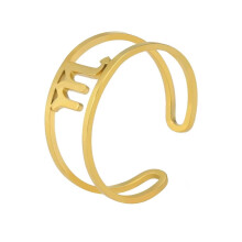 Women's Stainless Steel 12 Celestial Sign Constellation Simple Delicate Hollow Rings Gifts for Birthday Open Rings Gold Scorpio Adjustable