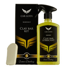 Car Gods Complete Detalier Kit - Clay Bar and Spray Lubricant Bundle - Super Smooth Surface for Better Polishing - 500 ml