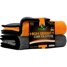 Towelogy Microfibre Car Cleaning Cloths 800gsm High Density CHEMICAL FREE Washing Drying Buffing Double Side Super Absorbent Auto Detailing Large