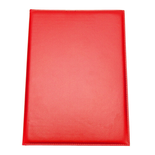 Husă de protecție din piele A4Leather pentru dosar de certificat (roșu)