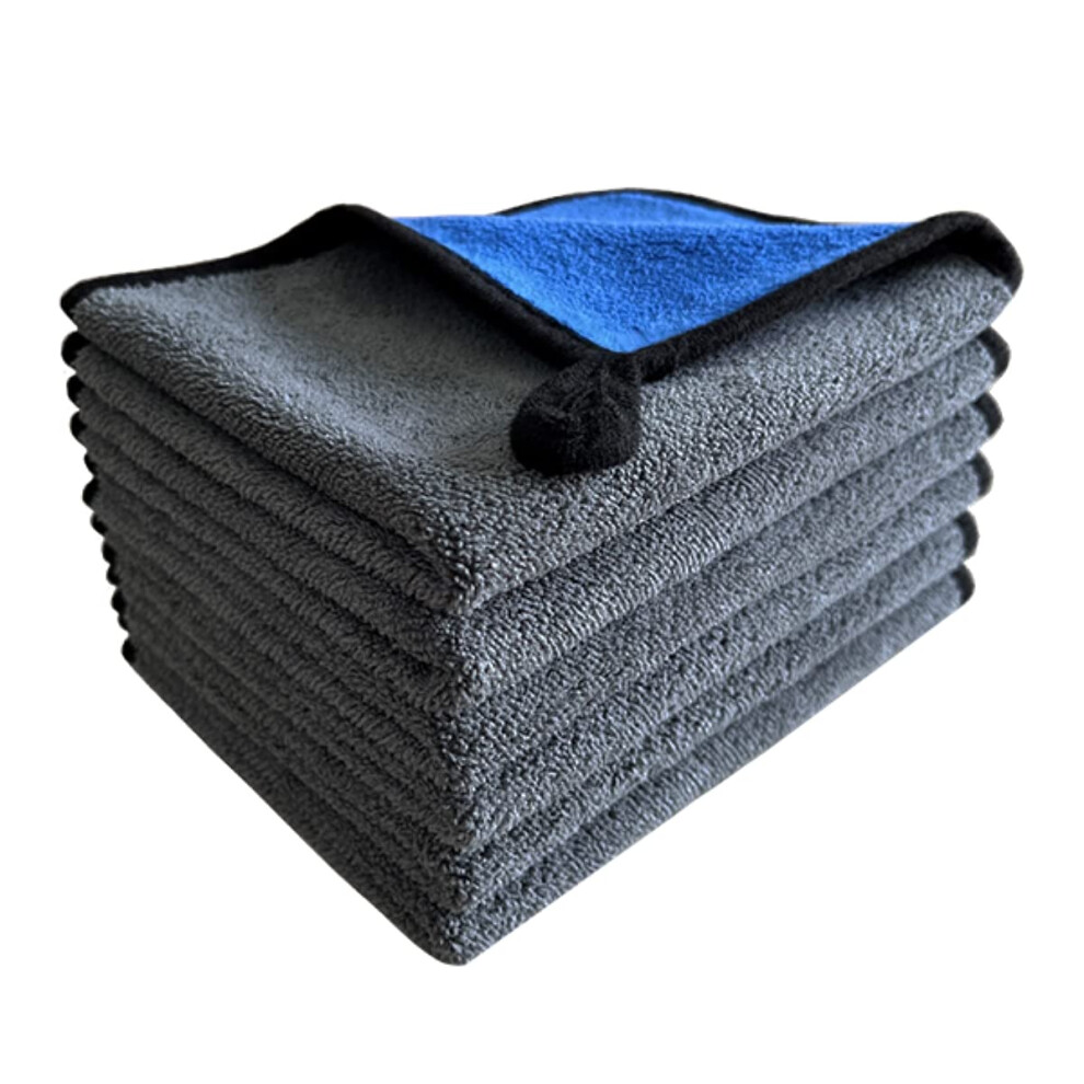 Vaiynwom Set Of 6 Car Cleaning Microfibre Cloths, Absorbent Microfibre Towel 550Gsm Polishing Cloth Gentle On Paint, Lint-Free For Cleaning Car 5051224131068